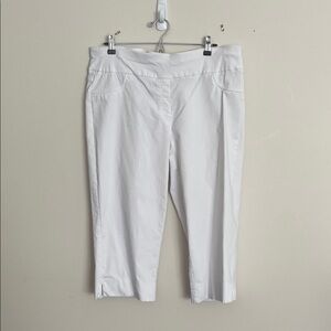 Ruby Rd. White Cropped Pants